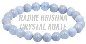 Blue Lace Agate Beaded Bracelet