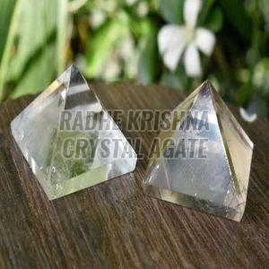 Crystal Quartz Healing Pyramid