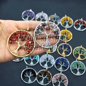 Gemstone Tree Pendant