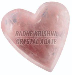 Rose Quartz Heart Shaped Bowl
