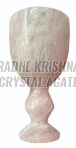 Rose Quartz Wine Glass