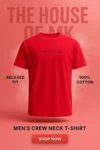 Mens Cotton Round Neck T-Shirts