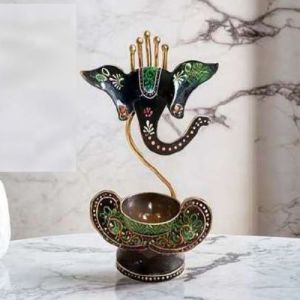 Green Ganesh Showpiece