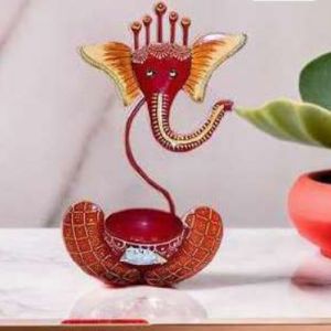 Red Ganesh Showpiece