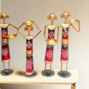 Tribal Woman Figurines with Pots