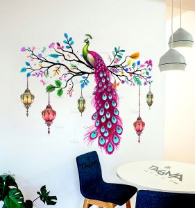 Beautiful Peacock PVC Wall Sticker
