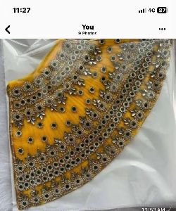 Yellow Embroidered Mata Rani Dress