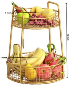 Metal 2 Tier Multipurpose Wire Basket