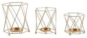 Set of 3 Iron Tealight Candle Holder