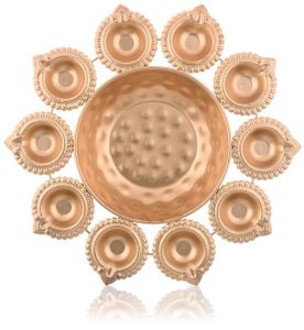 Golden Polished Iron Urli Bowl