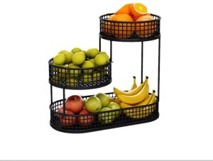 Metal 3 Tier Fruit  Vegetable Storage Basket