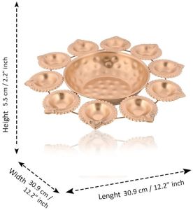 Golden Polished Iron Urli Bowl