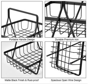 Metal  2 Tier Fruit Vegetable Basket
