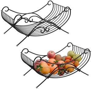 MTD19 Metal Black Fruit & Vegetable Basket