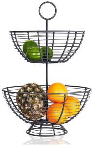 MTD25 Metal 2 Tier Fruit & Vegetable Basket
