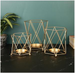 MTD07 Set OF 3 Iron Tealight Candle Holder