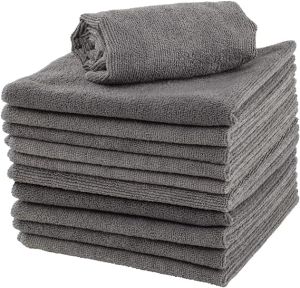 350 GSM Grey Microfiber Cleaning Towel