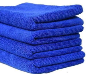 380 GSM Blue Microfiber Cleaning Towel