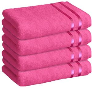 Pink Cotton Soft Absorbent Bathroom Towel
