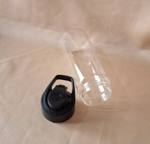 500ml Black Flip Top Borosilicate Glass Bottle