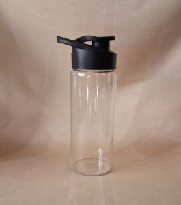 500ml Black Flip Top Borosilicate Glass Bottle