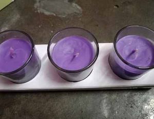 Clear Votive Scented Glass Jar Candle