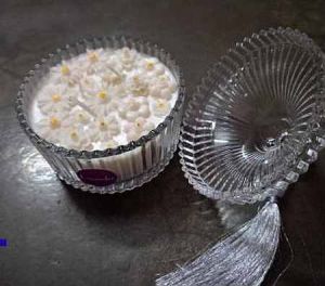 Small Flower Ribbon Scented Jar Candle