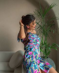 Floral Satin Dress