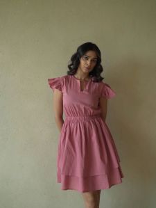Peach Fuzz Cotton Dress