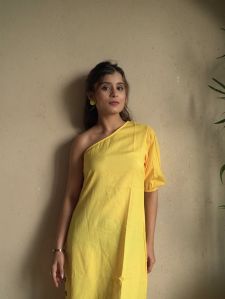 Sunbeam One Shoulder Dress