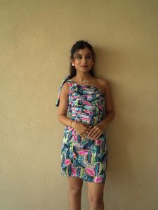 Floral Satin Dress