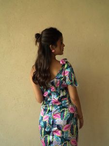 Floral Satin Dress