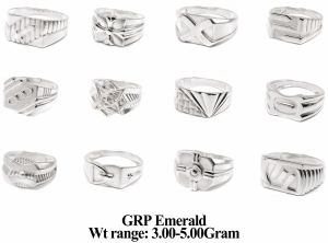 92.5 Silver GRP Emerald Ring