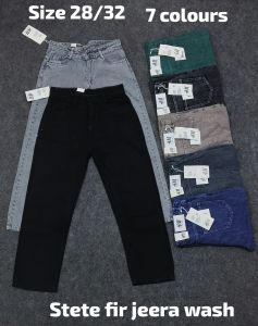 Unisex Straight Fit Denim Jeans