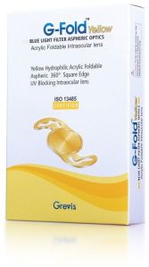 G Fold Yellow Blue Light Filter Intraocular Lens