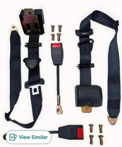 2 set 3 point retractable universal car seat belt