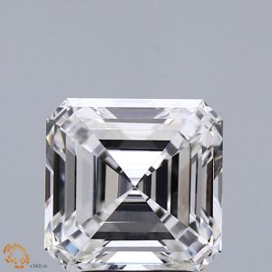 3 Carat Asscher Cut Lab Grown Diamond VS1 Clarity F Color