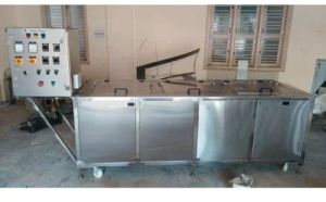 Silver Stainless Steel Multistage Ultrasonic Cleaner