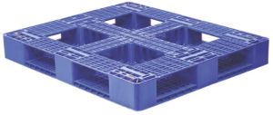 75mm HDPE Double Deck Medium Duty Plastic Pallet L1200 X W1000 X H120 Mm SIP-M24-1210DM
