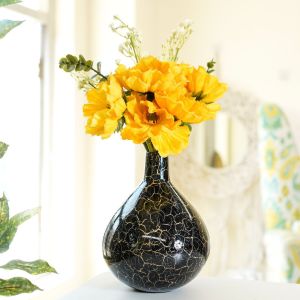 VA10091T Crackled Flower Vase
