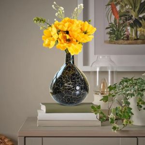 VA10091T Crackled Flower Vase