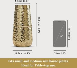 VA10074 Embossed Flower Vase