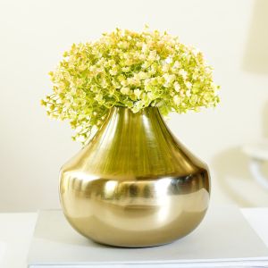 VA10025L Golden Flower Vase