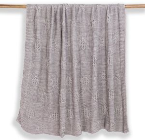 Chunky Knit Cotton Throw