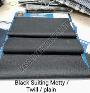 Black Uniform Suiting Fabric