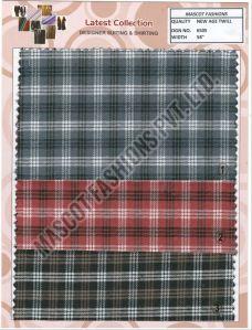 Indigo Check Shirting Fabric