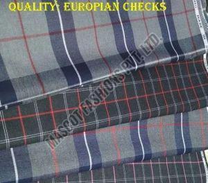 Check Uniform Suiting Fabric