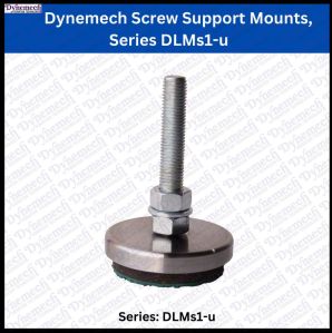 Dynemech Shockproof Self Leveling Feet Heavy Duty Leveling Screw Leg with Non-Skid Base Series DLMS1-u