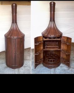 Chimney Style Multi Rack Wine Cabinet