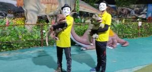party dinosaur puppet rental service